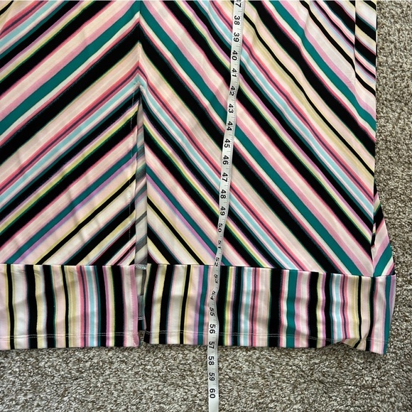 NWT Roz & Ali Multicolored Colorful Rainbow Maxi Dress Vacation Summer 3X - Picture 8 of 8